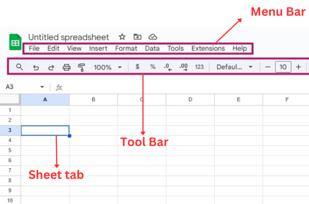 Basic Navigation To Get Started With Google Sheets